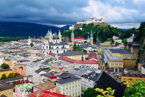 Panoramic view of Salzburg