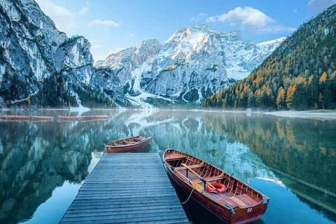 Braies lake
