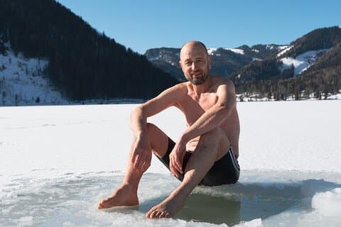 Marcus in the Erlaufsee