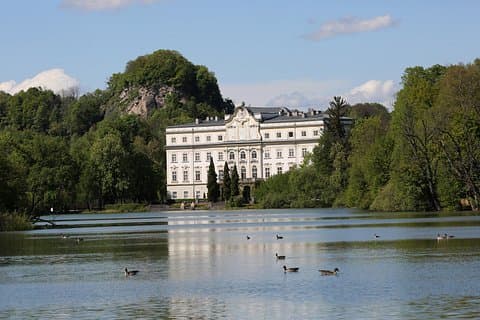 Schloss Leopoldskron famous lake scene