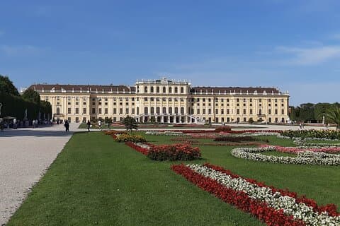 Schönbrunn Palace from south side