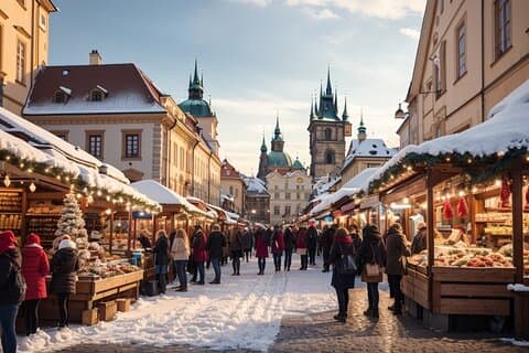 Christmas Private Daytrip - Vienna to Prague & back, English Speaking Driver