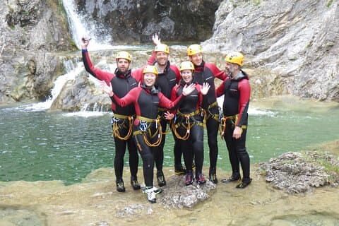 Group picture Canyoning