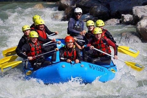 Rafting in Salzach with a state-certified raft guide