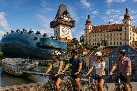 Graz Top 10 Self-guided bike tour with audio guide and GPS