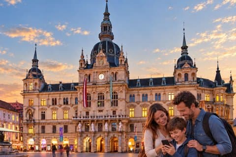 Graz Scavenger Hunt and Highlights Self Guided Walking Tour