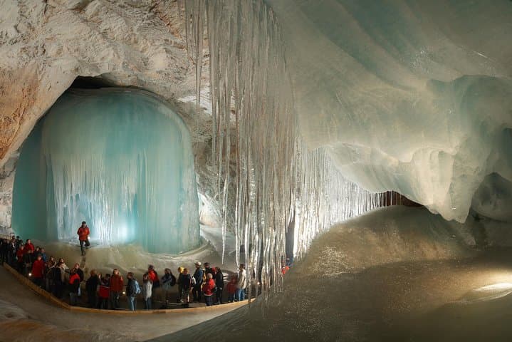 Ice Caves, Waterfalls, and Salt Mines Private Tour from Salzburg