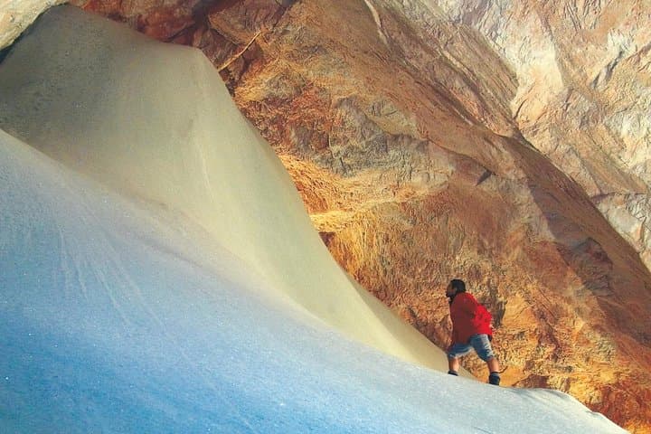 inside the ice caves