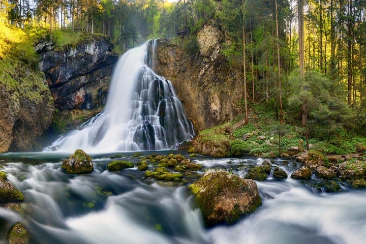 Private Werfen Ice Cave and Golling Waterfall from Salzburg