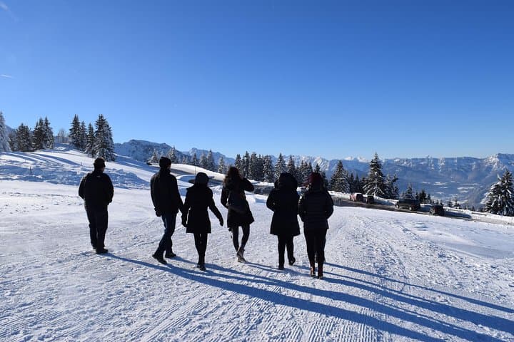 Happy tour group
