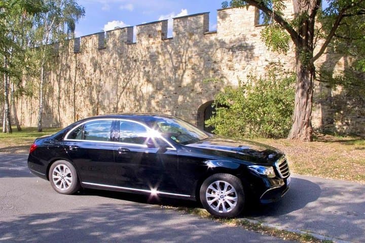Your transportation from Prague: Mercedes-Benz E-class for 1-2 people