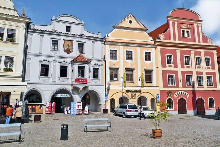 Colorful houses of the Old Town Square (Namesti Svornosti)