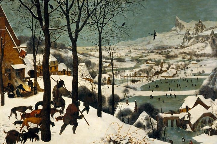 Pieter Breugel's "The Hunters in the Snow" 1565