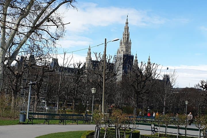 The spiers of the town hall