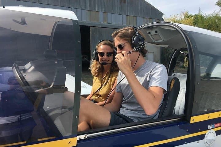 Fly above the Vienna in a private plane