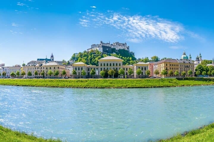 Salzach river in Salzburg