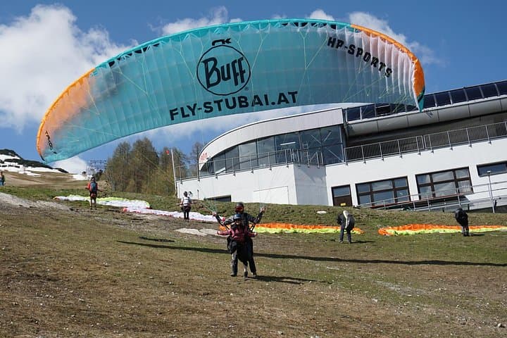 Paragliding in the morning