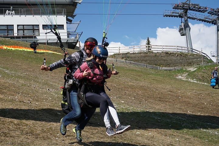 Paragliding in the morning