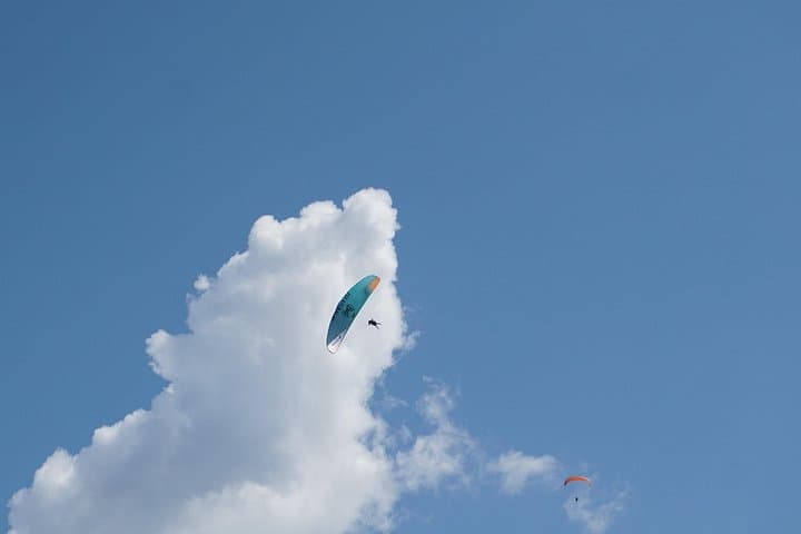 Paragliding in the morning