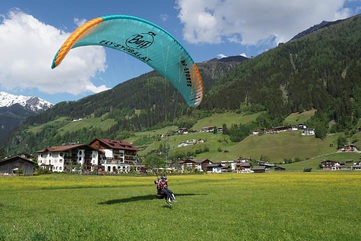 Paragliding in the morning