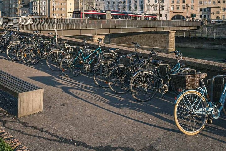 Salzburg is the most bicycle friendly city in Austria.