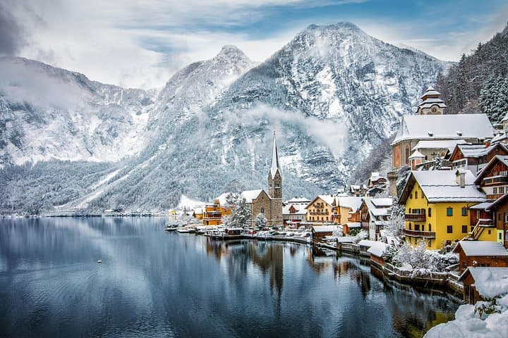 Hallstatt in February and January