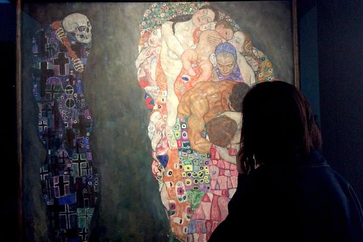 "Life and Death" by Gustav Klimt in the Leopold Museum
