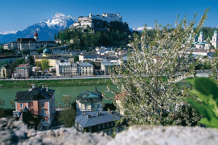 Salzburg and famous Untersberg as backdrop