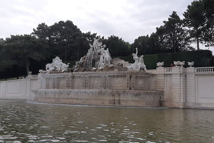 Neptune fountain in the castle garden