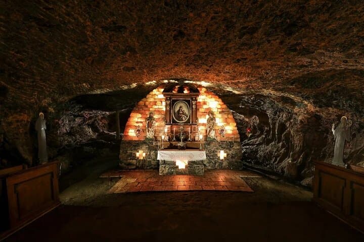 The underground Chapel of St. Barbara, patron saint of miners