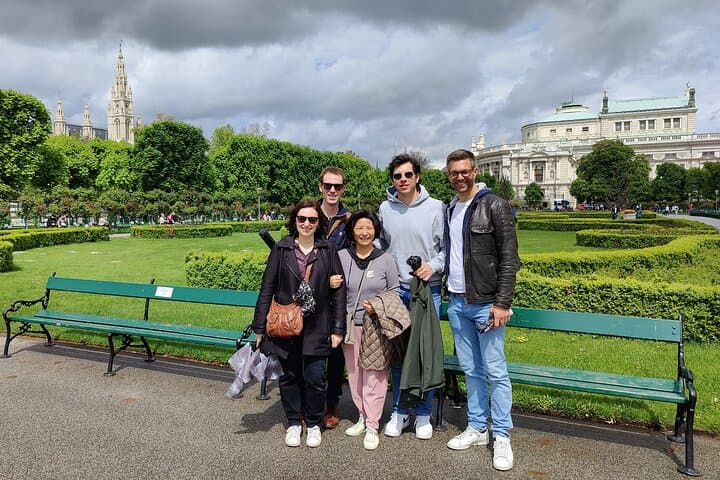 Volksgarten with Burgtheater & City Hall in the background