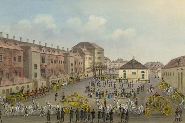 Balthasar Wigand, The k. k. Stables in Vienna on December 17, 1834, 1834, Austrian National Library