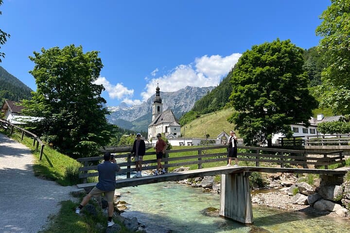 Eagle's Nest, Berchtesgaden and Ramsau with famous church and lake