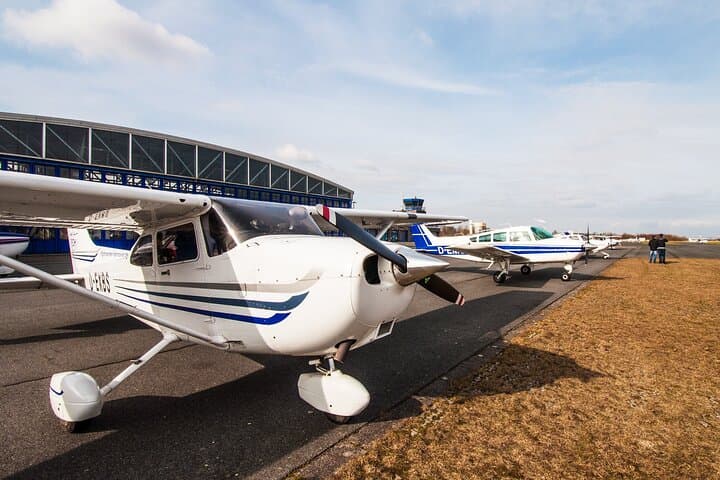 Fly above the Vienna in a private plane
