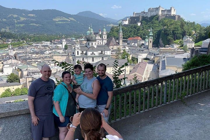 This spot on Mönchsberg is perfect for taking amazing family photos, with the stunning backdrop of Salzburg’s historic center and the Hohensalzburg Fortress.