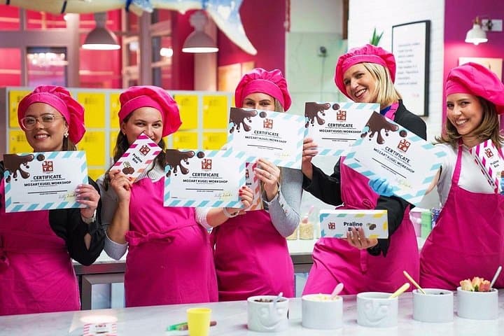 Mozart Kugel Workshop in Chocolate Museum Vienna "BO-YO"