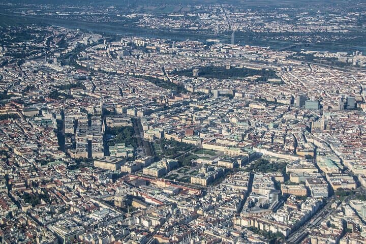 Fly above the Vienna in a private plane
