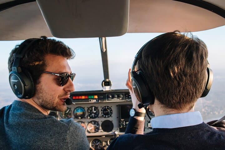Fly above the Vienna in a private plane