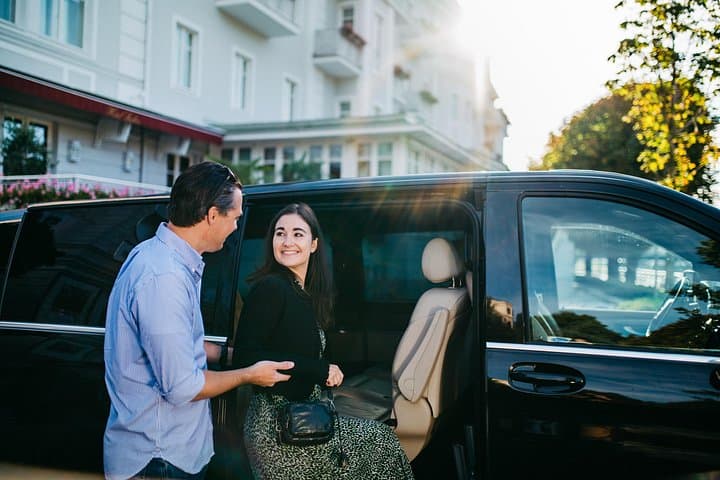 The tour begins right at your hotel, where our professional driver will pick you up in our luxurious Mercedes minivan.