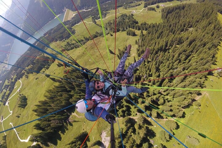 Summer Season Tandem Paragliding Flight Wald Königsleiten