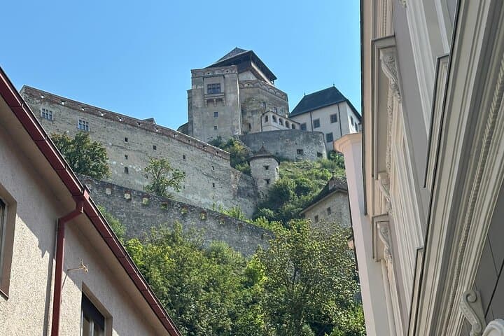 Monumental Might: Feel the incredible scale and power of the Trenčín fortress as you approach its towering stone walls.
