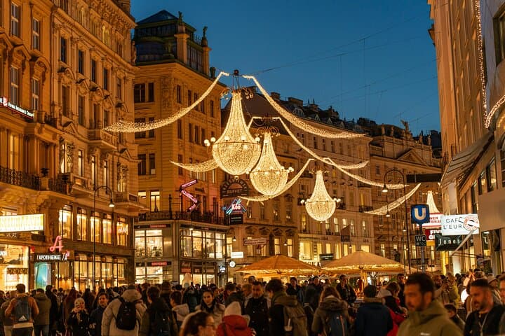 Private Vienna Historic Christmas Walking Tour with Glühwein