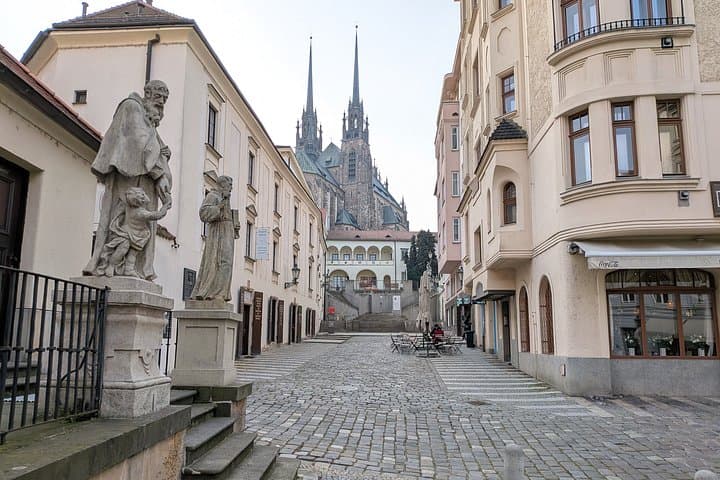The Heart of Brno: Discover hidden alleys and medieval streets leading up to the city's iconic landmarks.