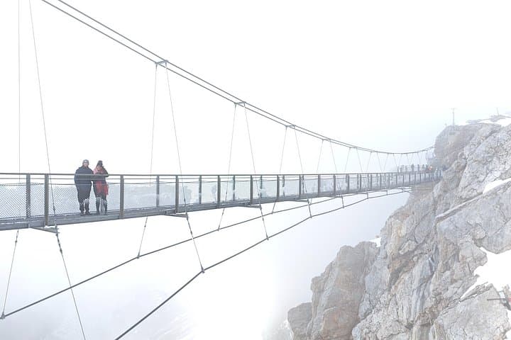 Mystical Alpine Romance: Even on cloudy days, the bridge offers a dramatic, unforgettable experience. A true adventure for couples!