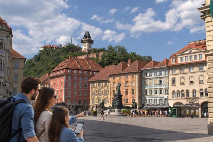 Graz Scavenger Hunt and Highlights Self Guided Walking Tour