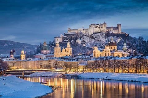 View of Salzburg Christmas