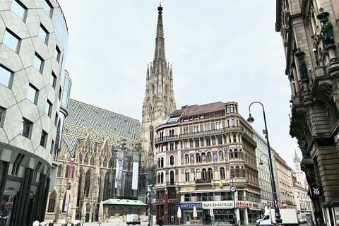 View in the heart of the city