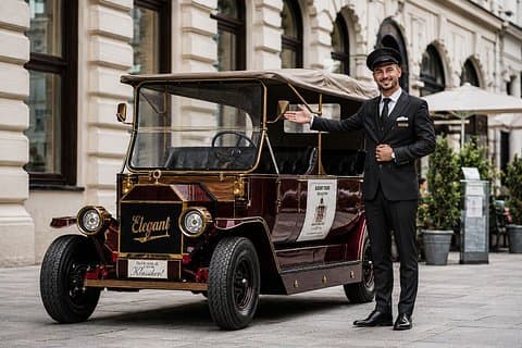 Vienna City Tour with Luxury E Old Timer