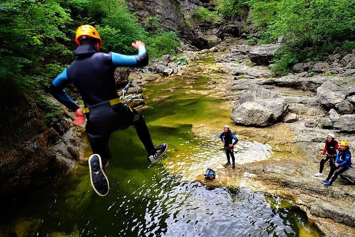Canyoning in Almbach with a state-certified guide
