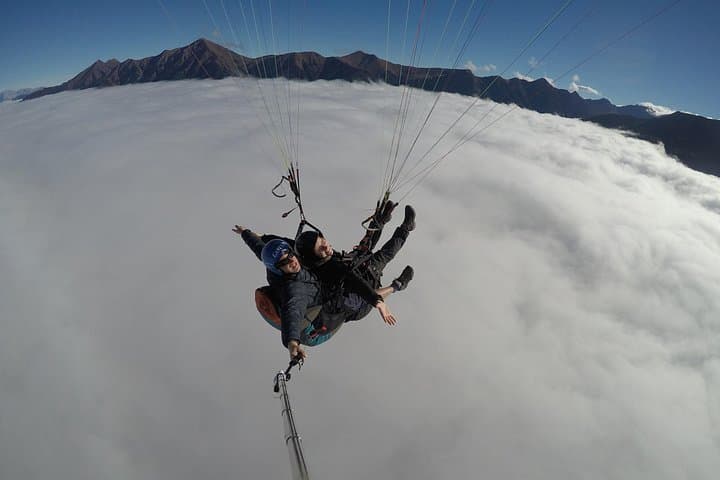 Private paragliding tandem flight in Fulseck